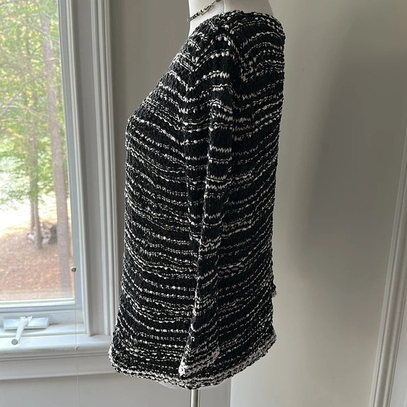 Eileen Fisher black & white sweater - gorgeous, EUC, Size Small - Picture 4 of 6